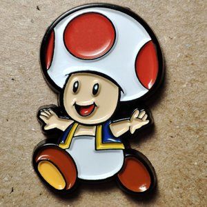 Super Mario Toad Enamel Lapel Pin